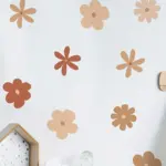 Hippy Bloemen Muur Sticker Product Afbeelding