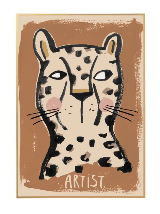 Leo de Leopard wallposter 50x70cm product