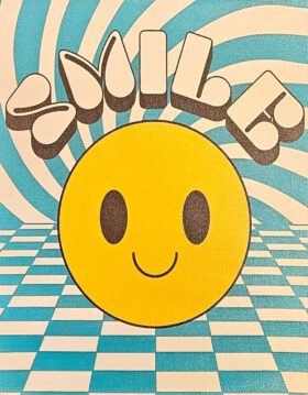 "Smile" Smiley Klein Poster