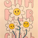 Klein Summer Chill Foto Met Bloemen